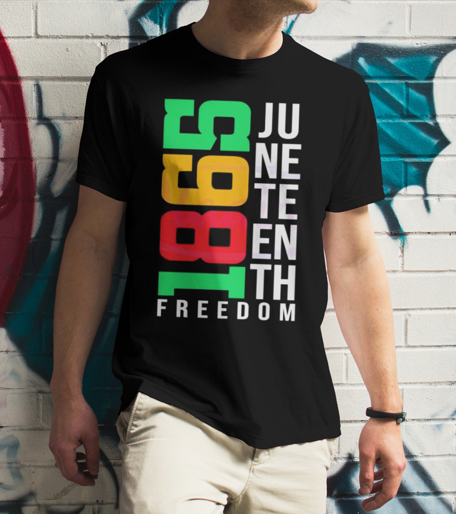 1865 Juneteenth Freedom Black History Month T-Shirt