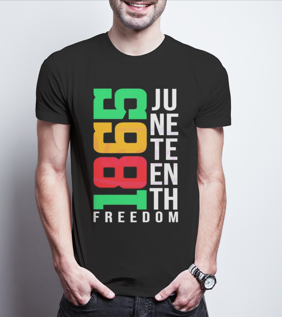 1865 Juneteenth Freedom Black History Month T-Shirt