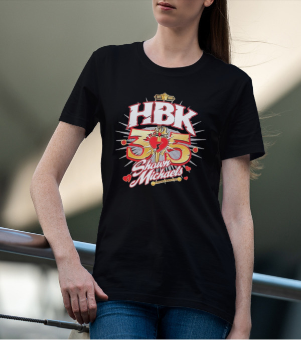 HBK 35 Shawn Michaels Heartbreak Kid 1988 Anniversary T-Shirt