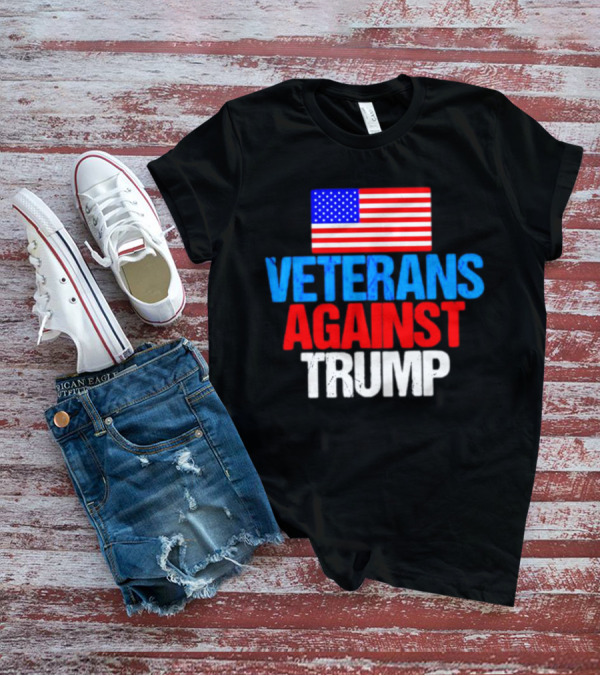 Veterans Against Trump With USA Flag T-Shirt