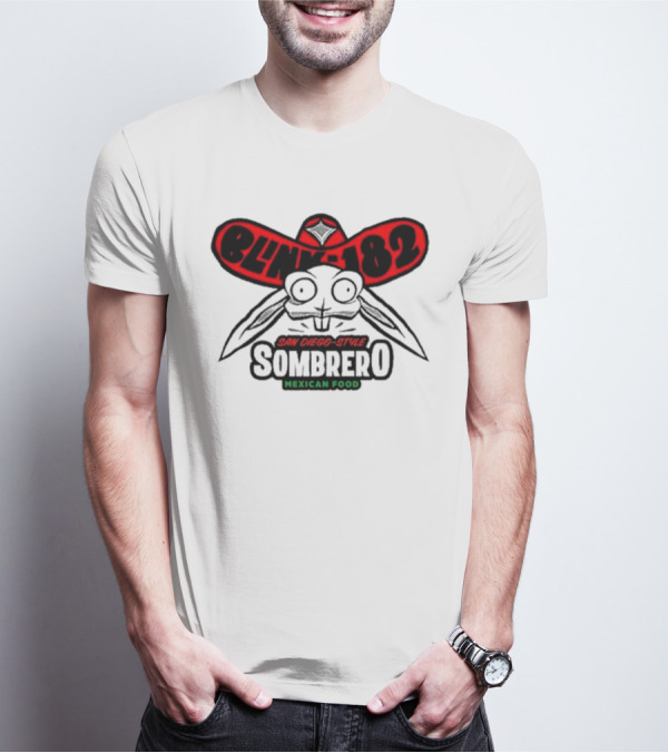 Blink-182 San Diego-Style Sombrero Mexican Food T-Shirt