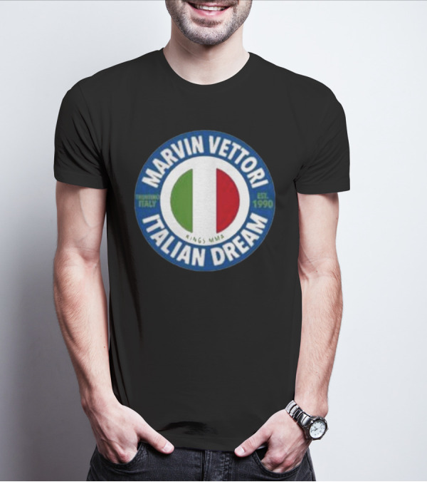Marvin Vettori Italian Dream Treviso Italy Est. 1990 Rings MMA T-Shirt