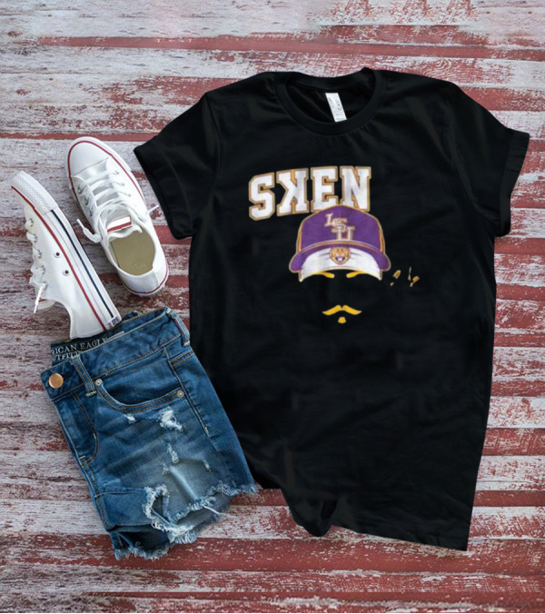 LSU Baseball Paul Skenes Stache Cap T-Shirt