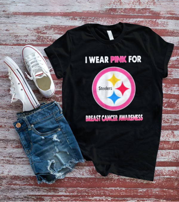 Pittsburgh Steelers I Wear Pink For Breast Cancer Awareness T-Shirt