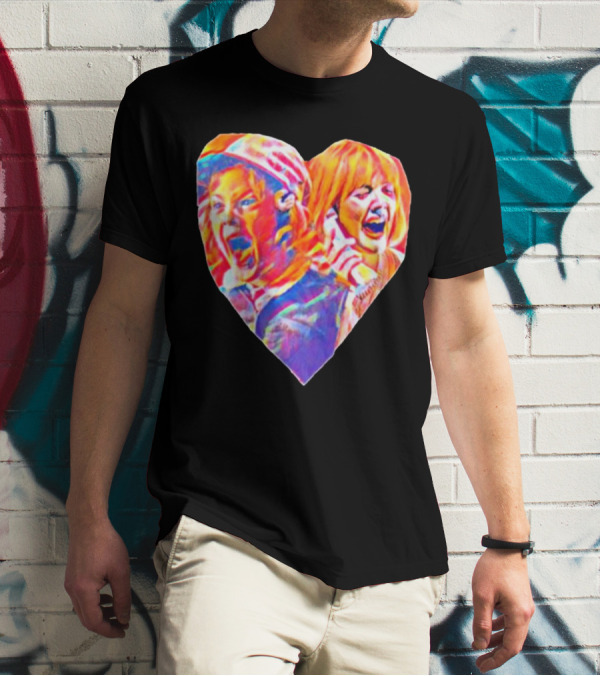 Vintage Movie Scream Drew Barrymore Heart Shaped T-Shirt