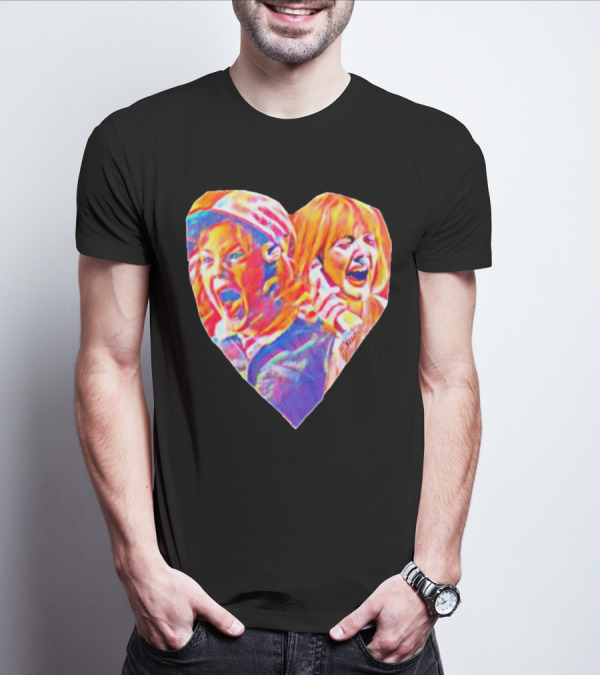 Vintage Movie Scream Drew Barrymore Heart Shaped T-Shirt