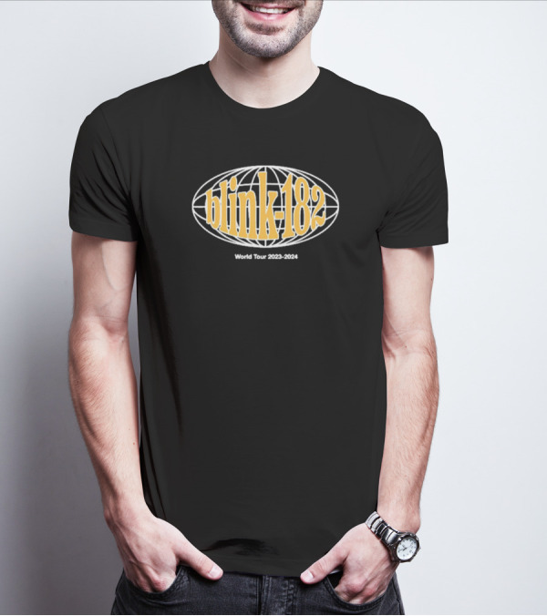 Blink-182 World Tour 2023-2024 Global Logo Sphere T-Shirt