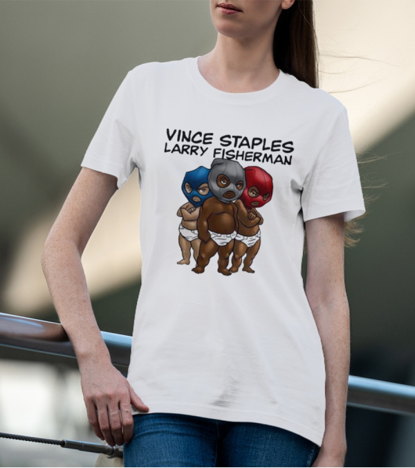 Vince Staples Larry Fisherman Stolen Youth Mixtape Luchador Masked Babies T-Shirt