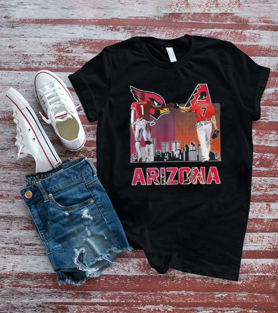 Arizona Cardinals Diamondbacks Kyler Murray And Corbin Carroll Signatures T-Shirt