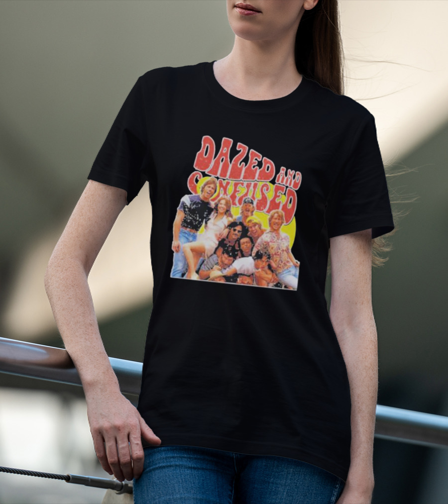 Dazed And Confused Movie Cast Group Image T-Shirt