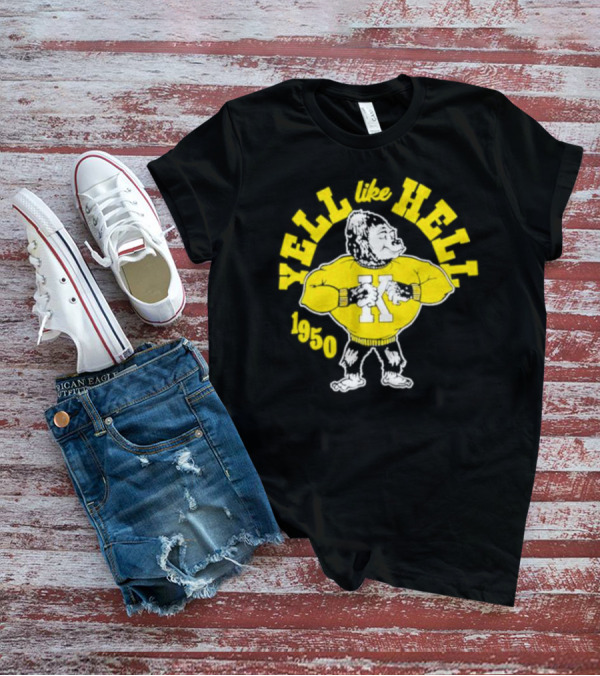Gus The Gorilla Yell Like Hell Pittsburg State University 1950 Mascot T-Shirt