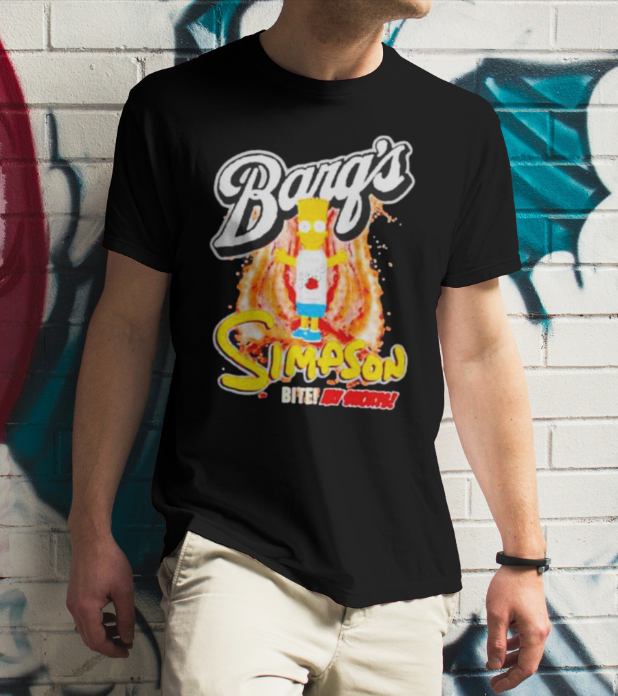 Barg’s Root Beer Bart Simpson Bite My Shorts T-Shirt