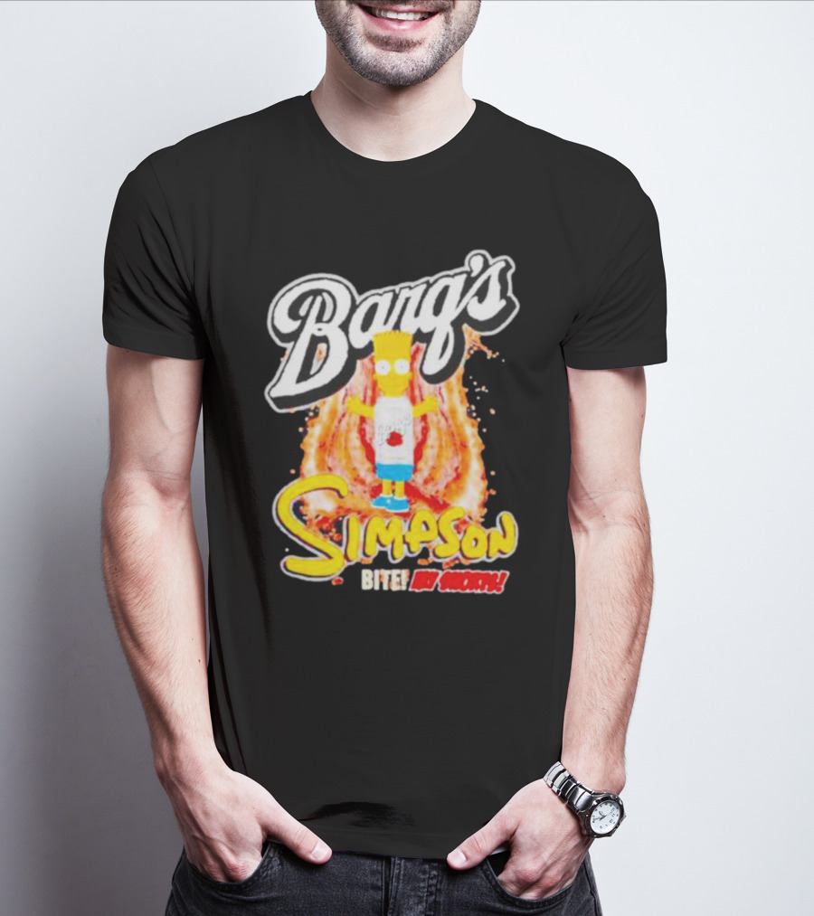 Barg’s Root Beer Bart Simpson Bite My Shorts T-Shirt