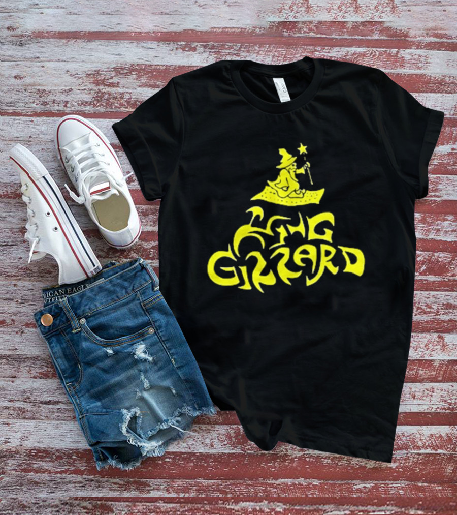 King Gizzard And The Lizard Wizard San Francisco 16 Yellow Wizard On Carpet T-Shirt