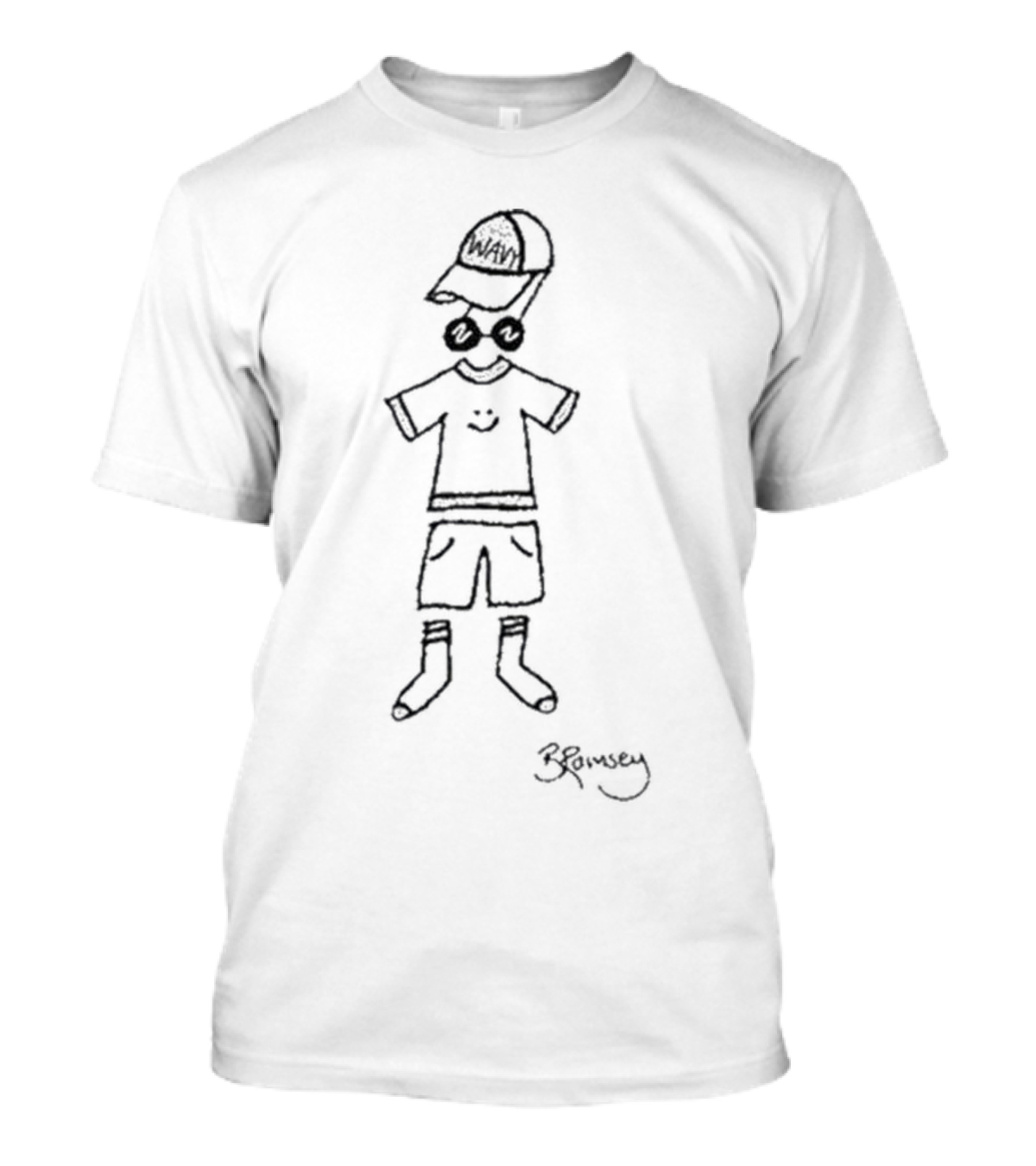 Everpress Bella Ramsey X Choose Love Smiley Stick Figure Shorts Cap Socks Ramsey Signature T-Shirt