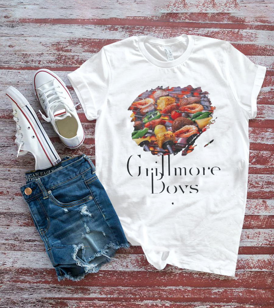 Grillmore Boys BBQ Feast Vegetables Meat Peppers Grilling T-Shirt