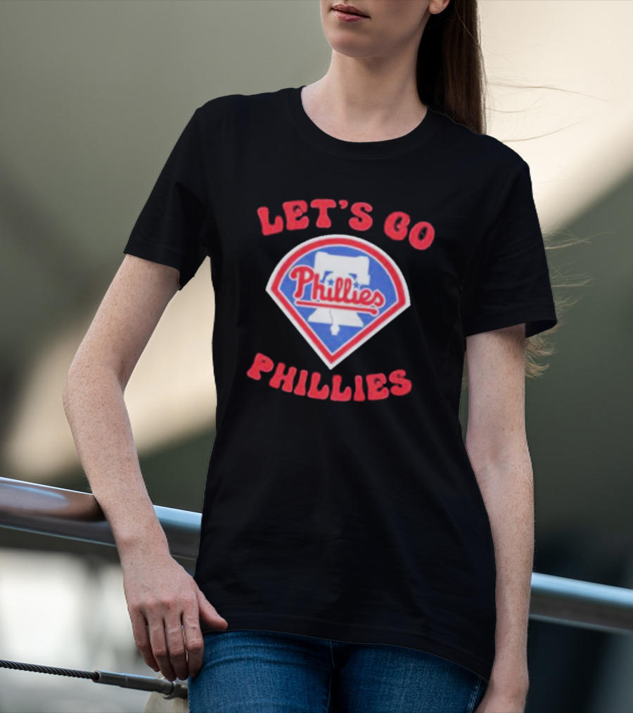 Let's Go Phillies Liberty Bell Baseball Team Fan Support T-Shirt