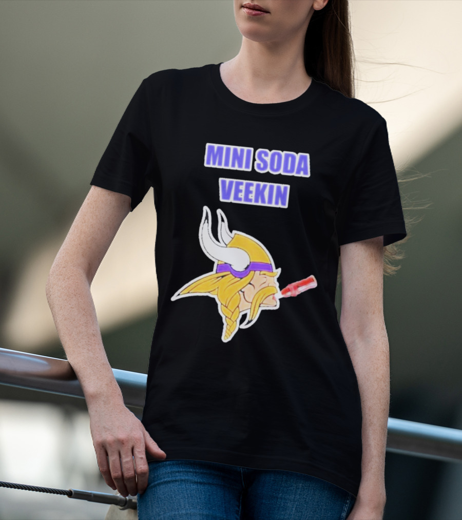 MINI SODA VEEKIN Viking Drinking Soda T-Shirt