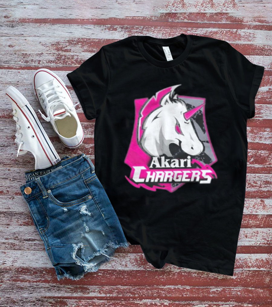 Akari Chargers Unicorn Logo T-Shirt