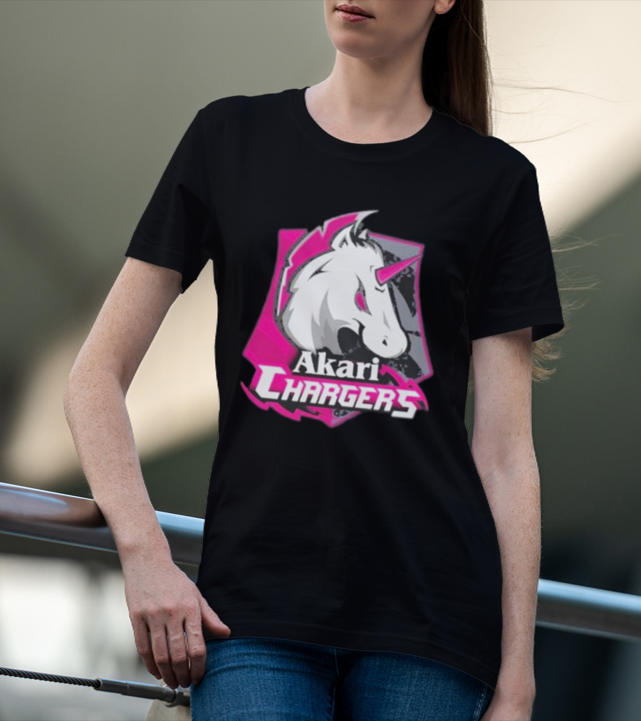 Akari Chargers Unicorn Logo T-Shirt