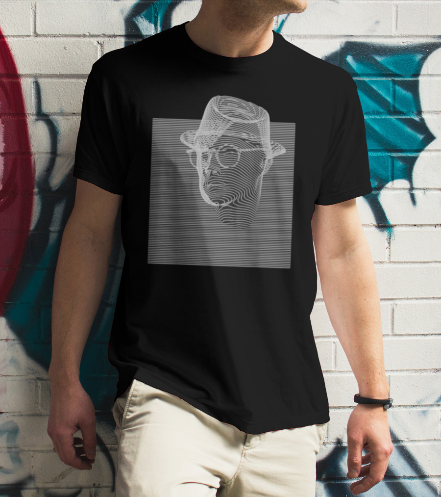 Emerging 3 Contemplation Optical Illusion Hat And Glasses T-Shirt