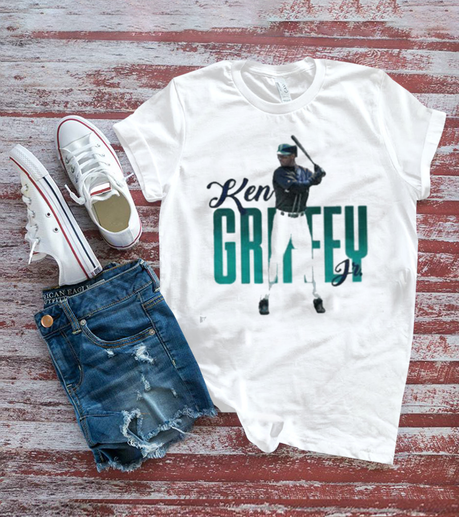 Ken Griffey Jr Seattle Mariners Iconic Baseball Legend T-Shirt