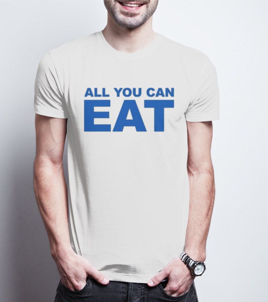 Sappy All You Can Eat Blue Letters T-Shirt