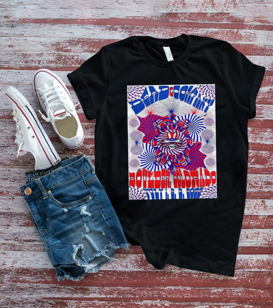 Bad Company Boulder Colorado 2002 Psychedelic Pattern T-Shirt
