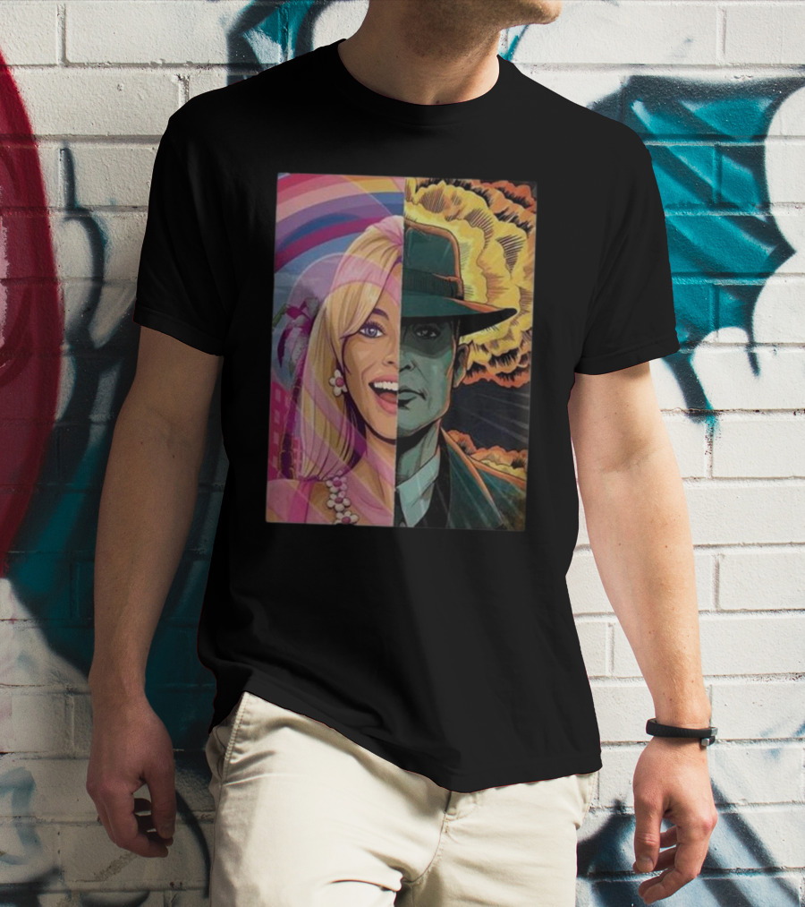 Christopher Nolan 18 Days Barbie X Oppenheimer Barbenheimer Home Decor Explosion T-Shirt