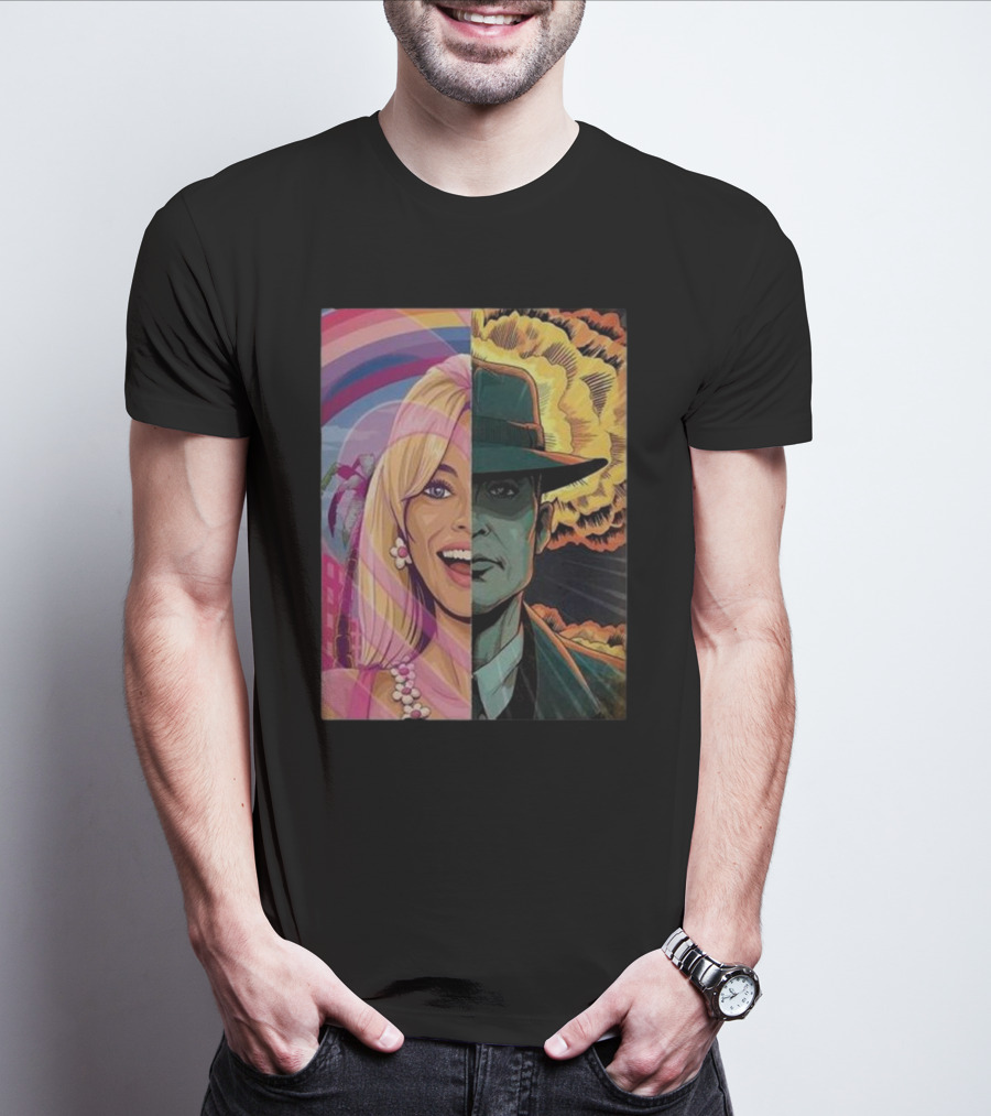 Christopher Nolan 18 Days Barbie X Oppenheimer Barbenheimer Home Decor Explosion T-Shirt