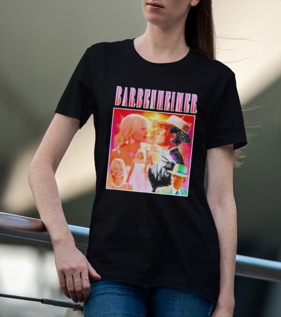 Barbenheimer Oppenheimer Barbie Movie Mashup T-Shirt