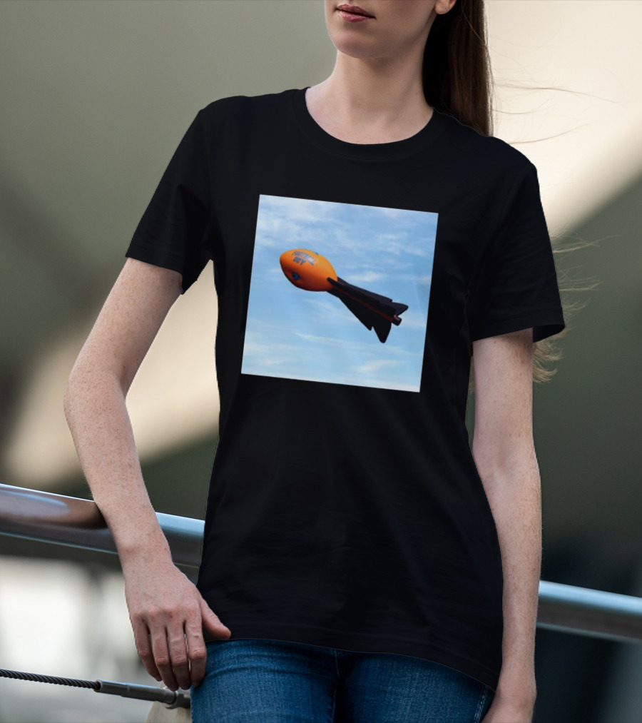 Football Guy Rocket Sky Launch T-Shirt