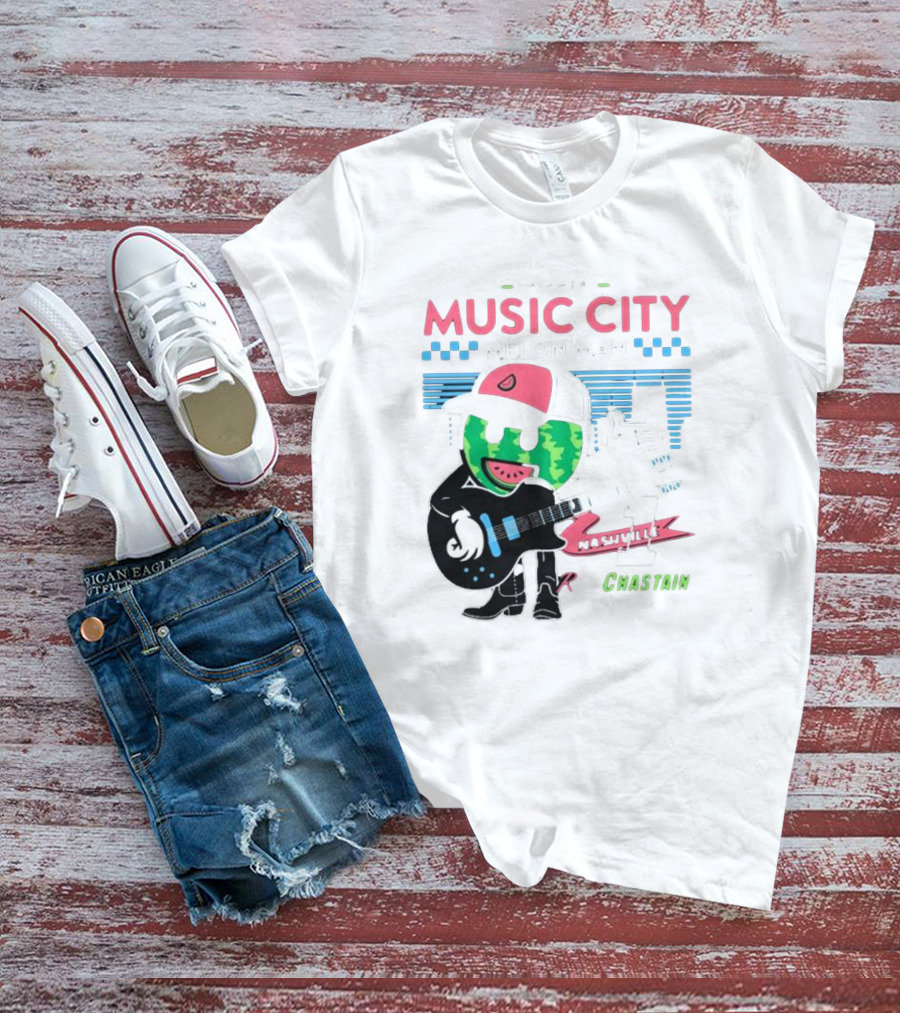 Winner Music City Melon Man Nashville Chastain T-Shirt