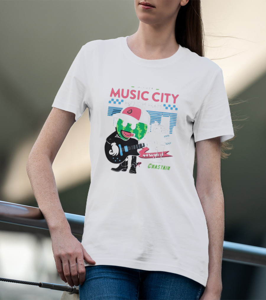Winner Music City Melon Man Nashville Chastain T-Shirt