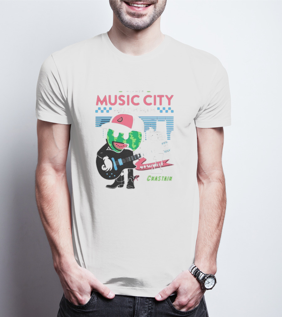 Winner Music City Melon Man Nashville Chastain T-Shirt