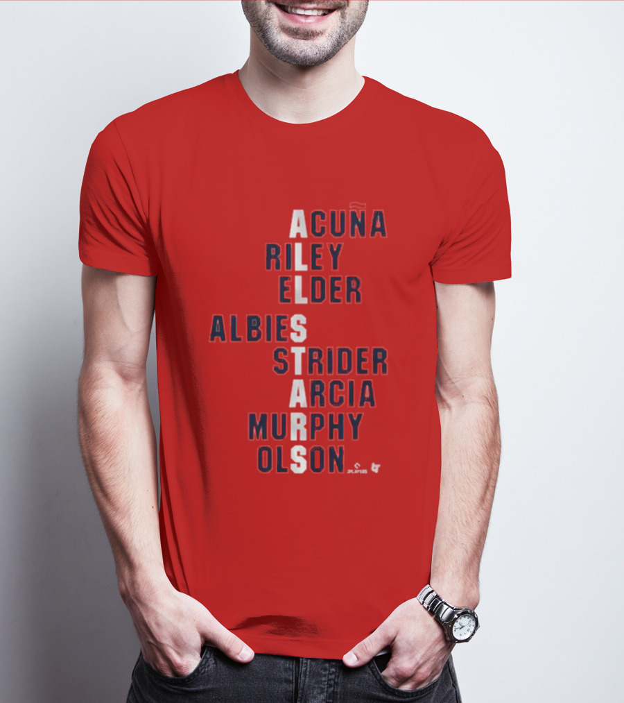 Atlanta All-Stars Acuña Riley Elder Albies Strider Arcia Murphy Olson T-Shirt