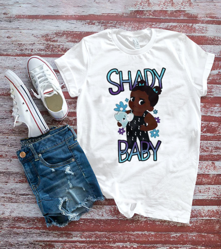Shady Baby Danilo Cute Floral Panda Graphics T-Shirt
