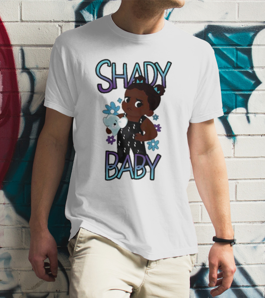 Shady Baby Danilo Cute Floral Panda Graphics T-Shirt