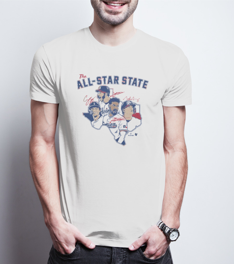 The All-Star State Texas Baseball Legends T-Shirt
