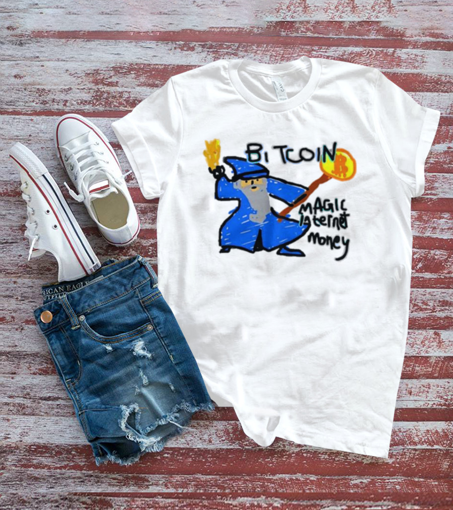 Bitcoin Wizard Magic Internet Money T-Shirt