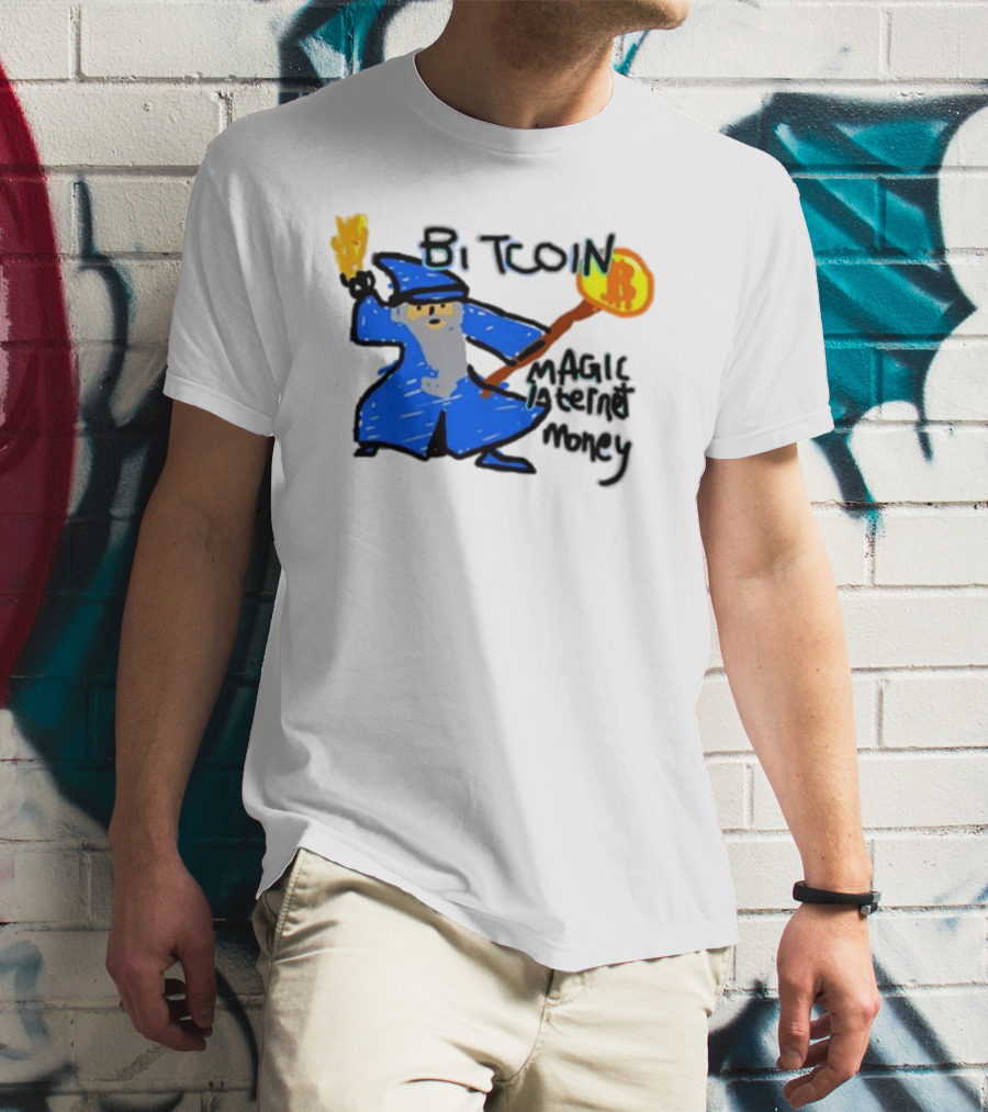 Bitcoin Wizard Magic Internet Money T-Shirt