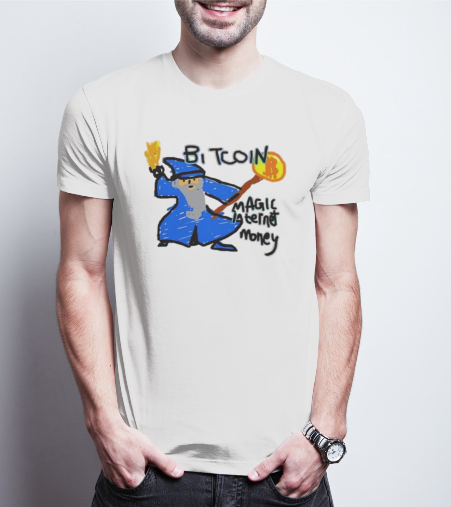 Bitcoin Wizard Magic Internet Money T-Shirt