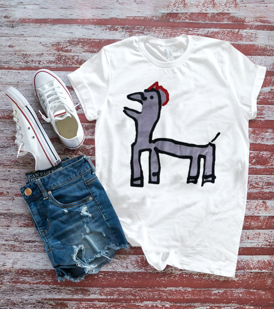 Jeremy Frieser Kimpie Paarntie Drawing With Red Mane T-Shirt