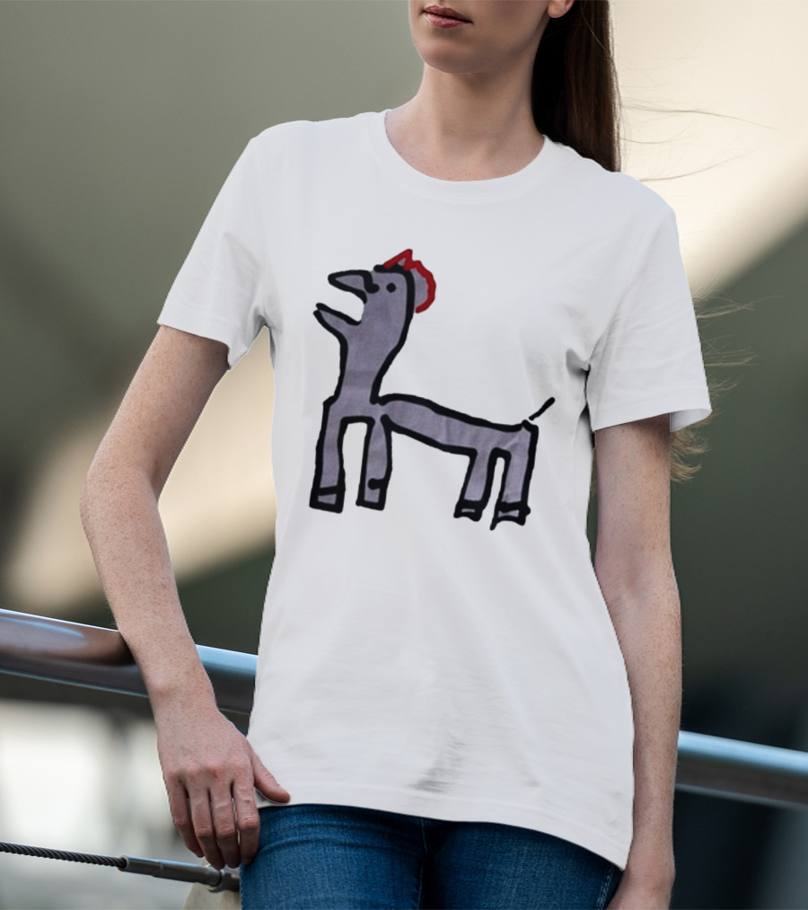 Jeremy Frieser Kimpie Paarntie Drawing With Red Mane T-Shirt