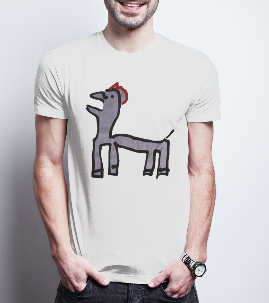 Jeremy Frieser Kimpie Paarntie Drawing With Red Mane T-Shirt