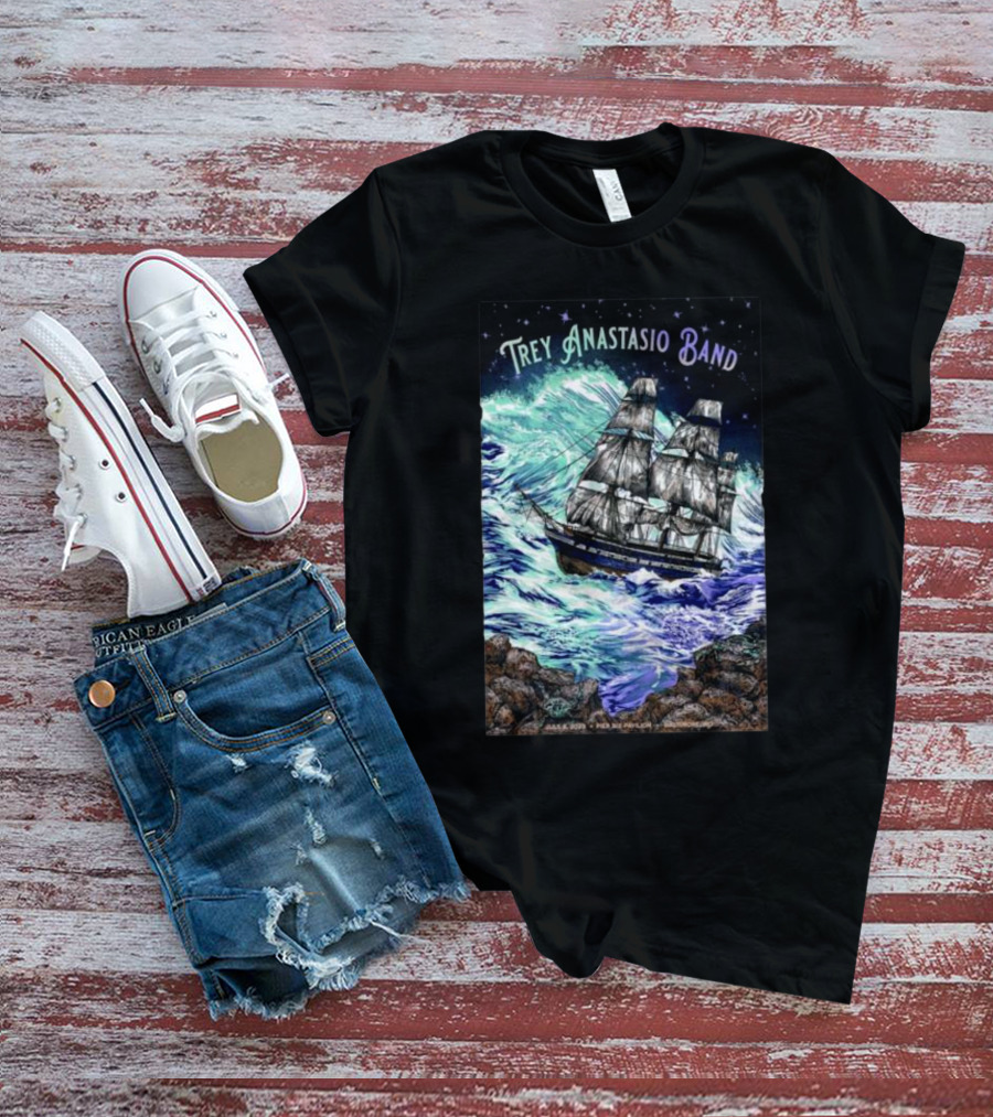 Trey Anastasio Band July 6 Ship In Stormy Sea T-Shirt
