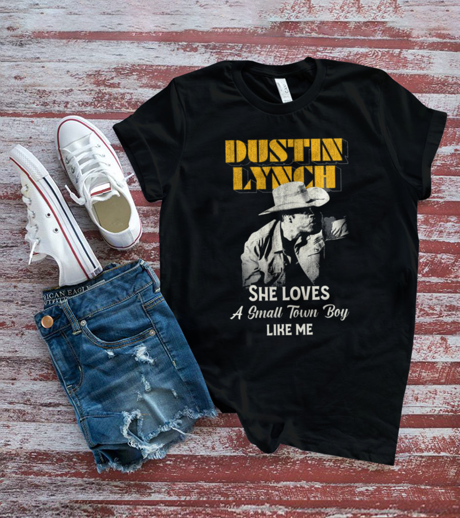 Dustin Lynch She Loves A Small Town Boy Like Me Cowboy Image T-Shirt