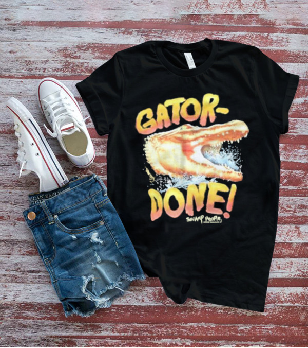 Gator Done Swamp People Alligator Splash T-Shirt