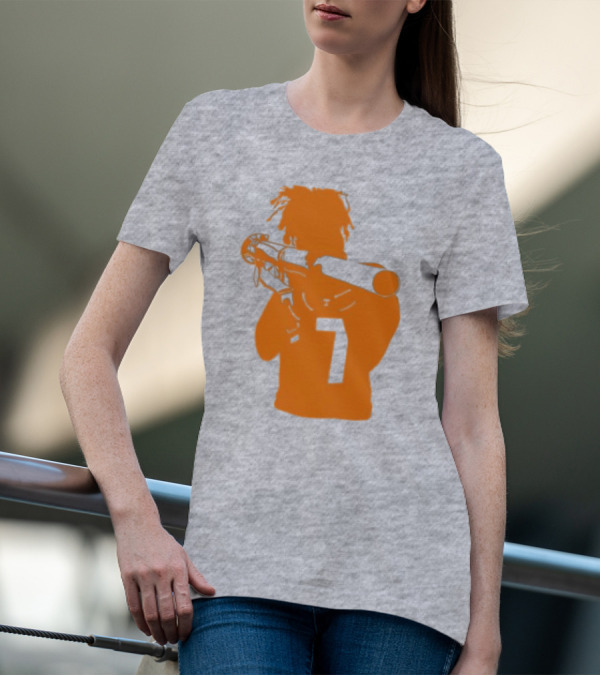 Bigorangeheupel Bazooka Joe 7 Football Player T-Shirt
