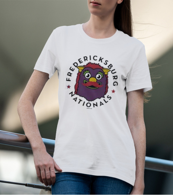 Fredericksburg Nationals Gus Mustache Colorful Mascot T-Shirt